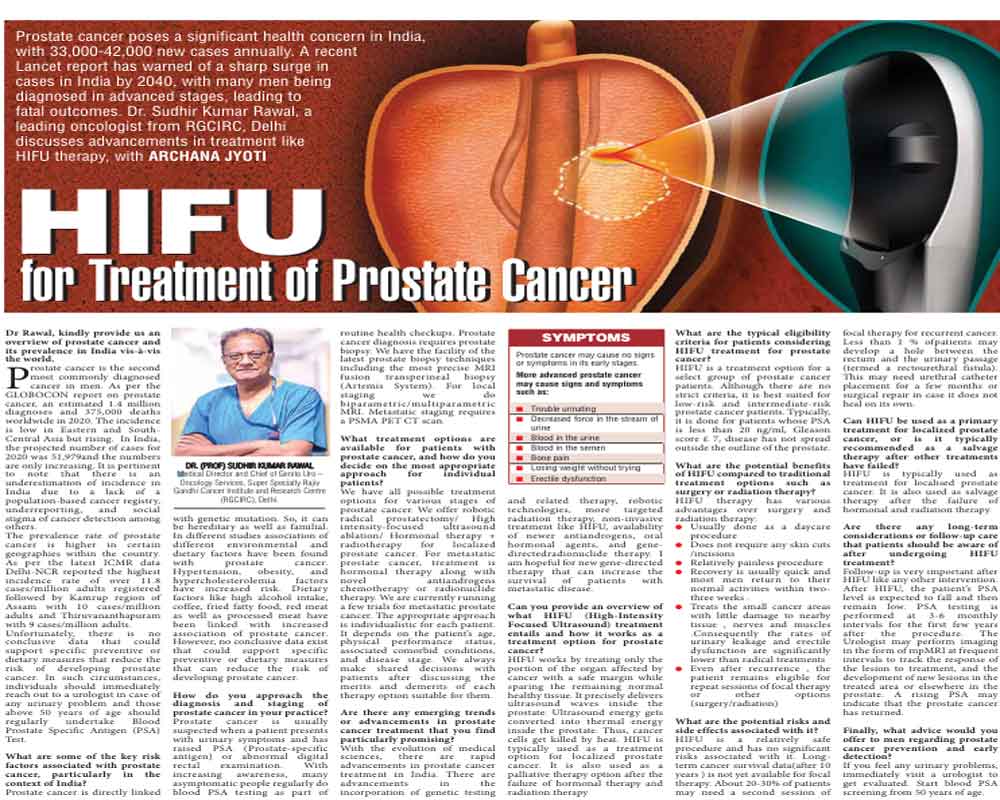 HIFU for Treatment of Prostate Cancer