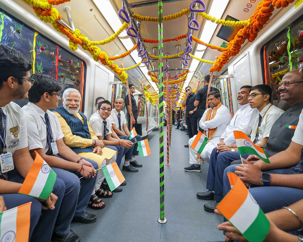 PM Modi inaugurates India's first underwater metro line in Kolkata