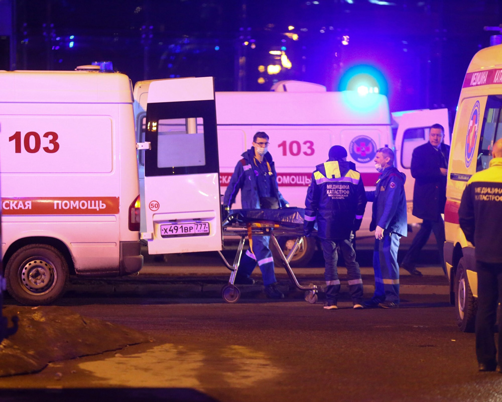 Russia detains suspects in an attack that left at least 115 dead in a Moscow concert hall