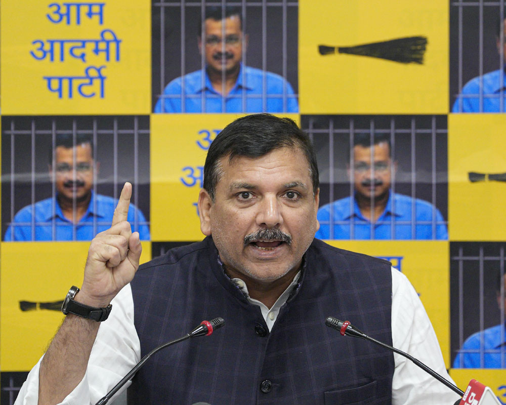 Senior BJP leader conspired to put Kejriwal behind bars: Sanjay Singh