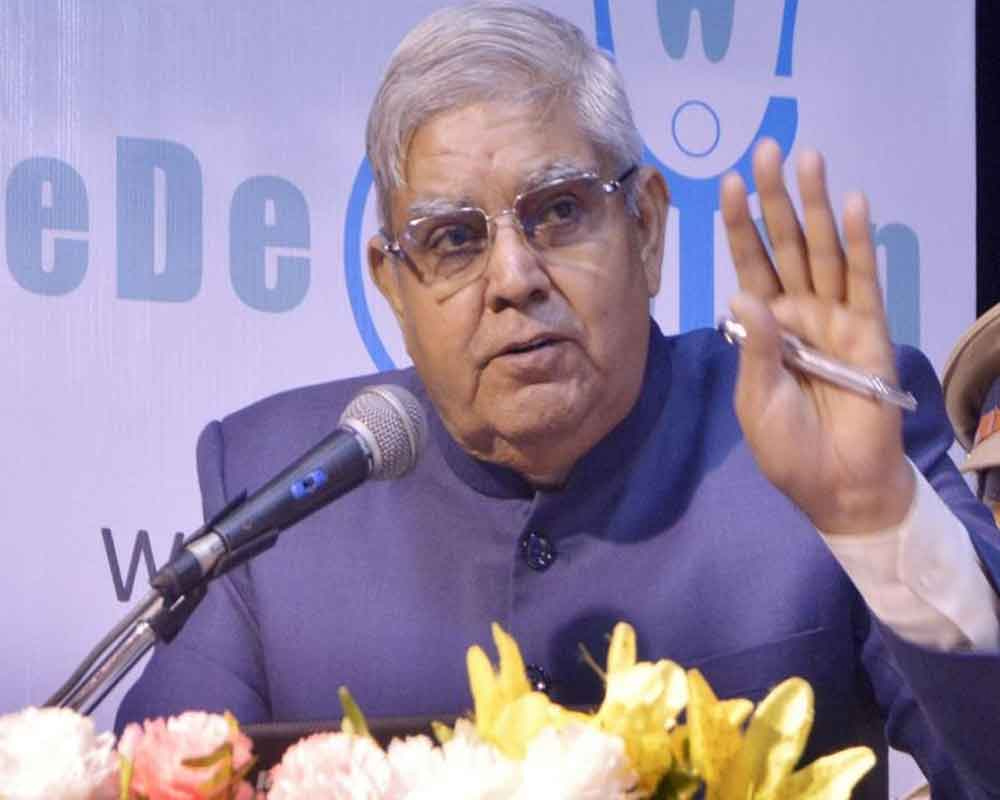 Some people unable to digest India's fast pace of development, says VP Dhankhar