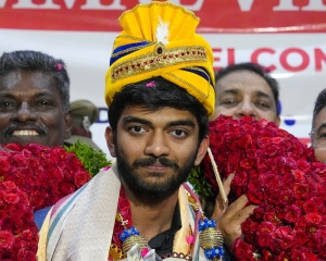 Candidates champion D Gukesh comes home to rousing welcome in Chennai