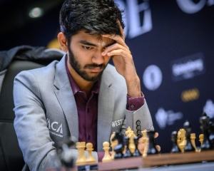 Candidates chess: Gukesh slips to tied 2nd after draw; losses for Pragg, Gujrathi