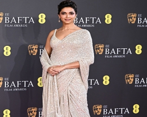 Deepika Padukone stuns in saree at BAFTA awards