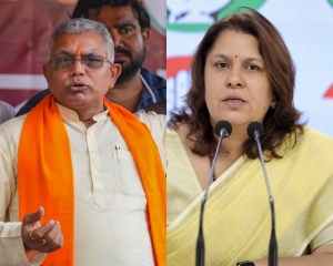 EC issues show-cause notices to Dilip Ghosh, Supriya Shrinate for remarks targeting women