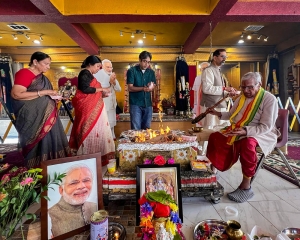 Indian-American professionals from Silicon Valley hold 'havan' to pray for PM Modi's re-election