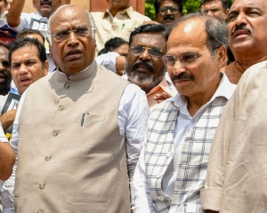 Kharge lauds Adhir Ranjan as Cong's combative soldier