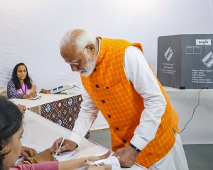 LS polls third phase: Polling underway in 93 seats; PM Modi, Shah cast vote