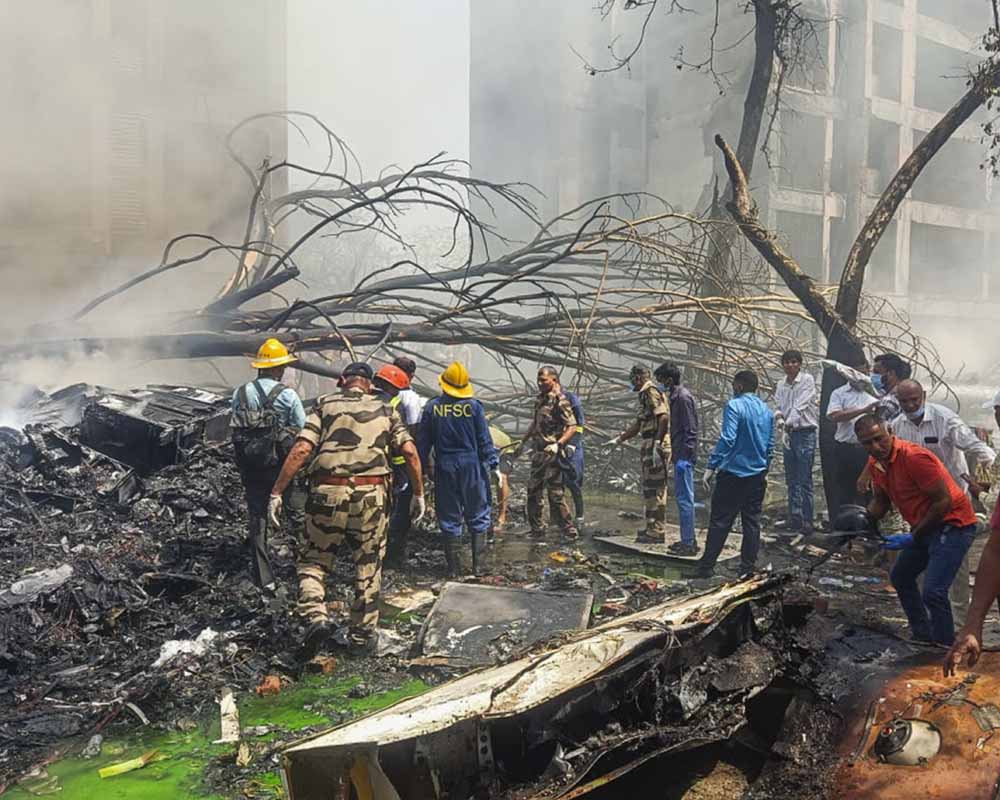 Ahmedabad plane crash: 6 NDRF teams, 2 from BSF rush to crash site for rescue ops