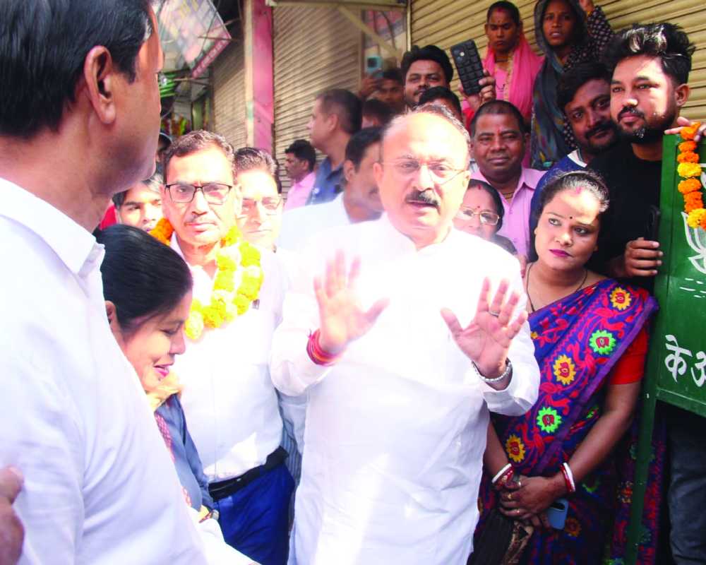 Ashish Sood inaugurates road construction work