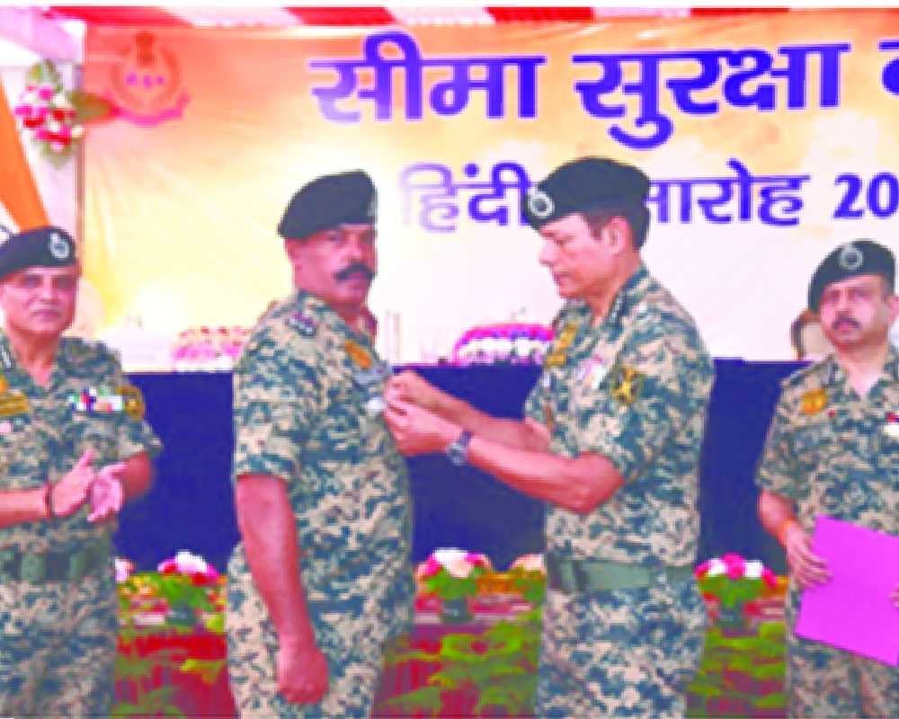 BSF Celebrates hindi ceremony to promote official language