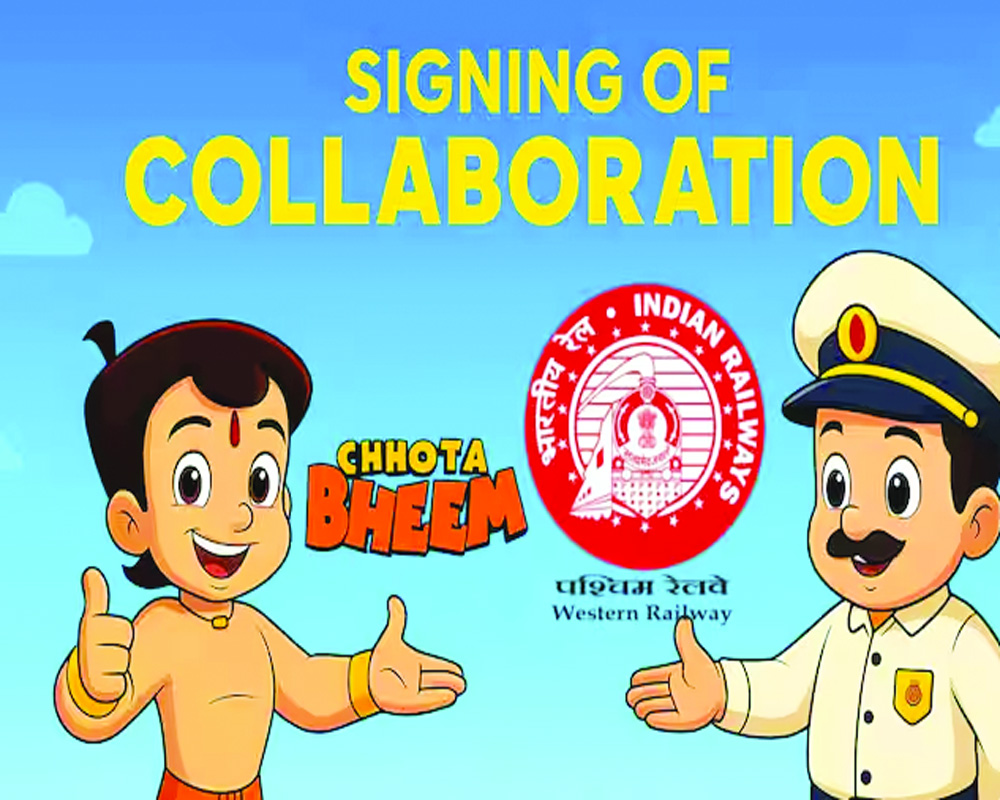 Chhota Bheem WAVES safety for youngsters on Indian Railways