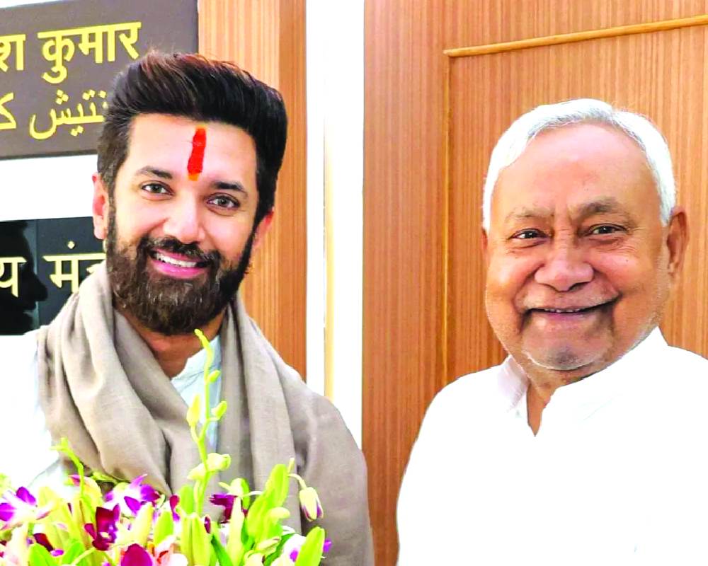 Chirag backs Nitish as CM, says party ready to join Govt