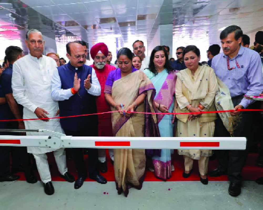 CM inaugurates multi-level, shuttle-type parking