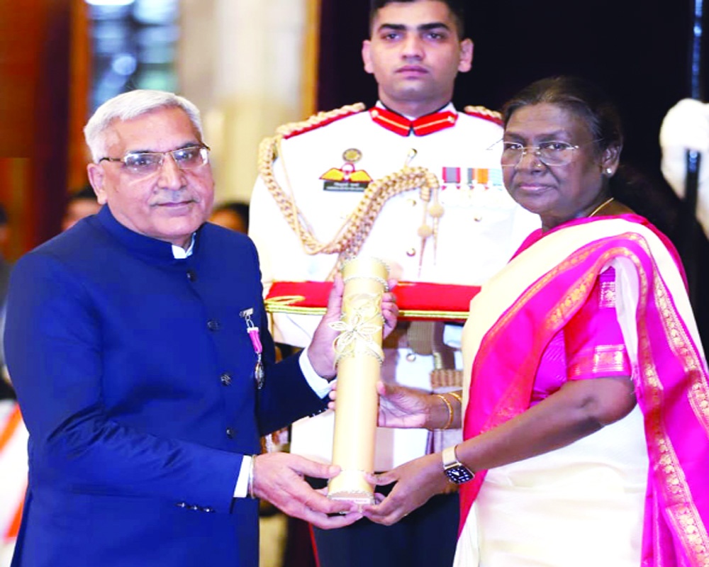 Dr Sant Ram Deswal awarded Padma Shri for contributions to literature, education