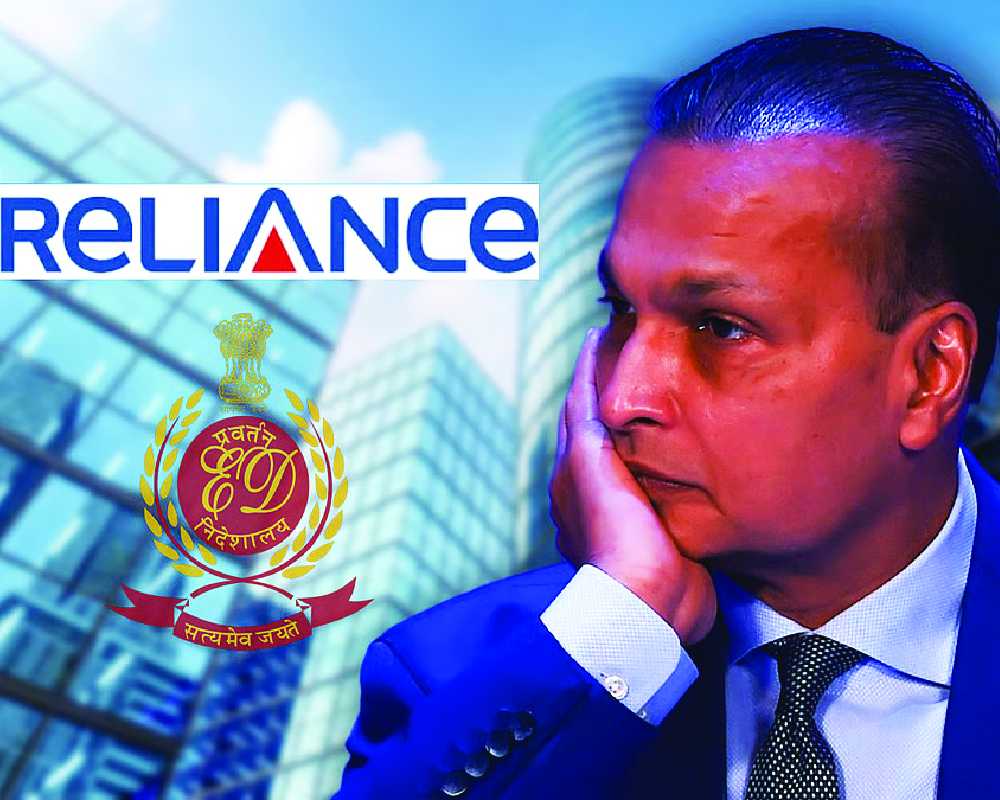 ED seizes 13 bank accounts of Reliance Infra