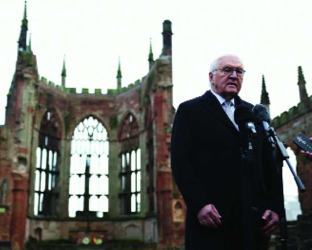 German President visits WWII bombing site