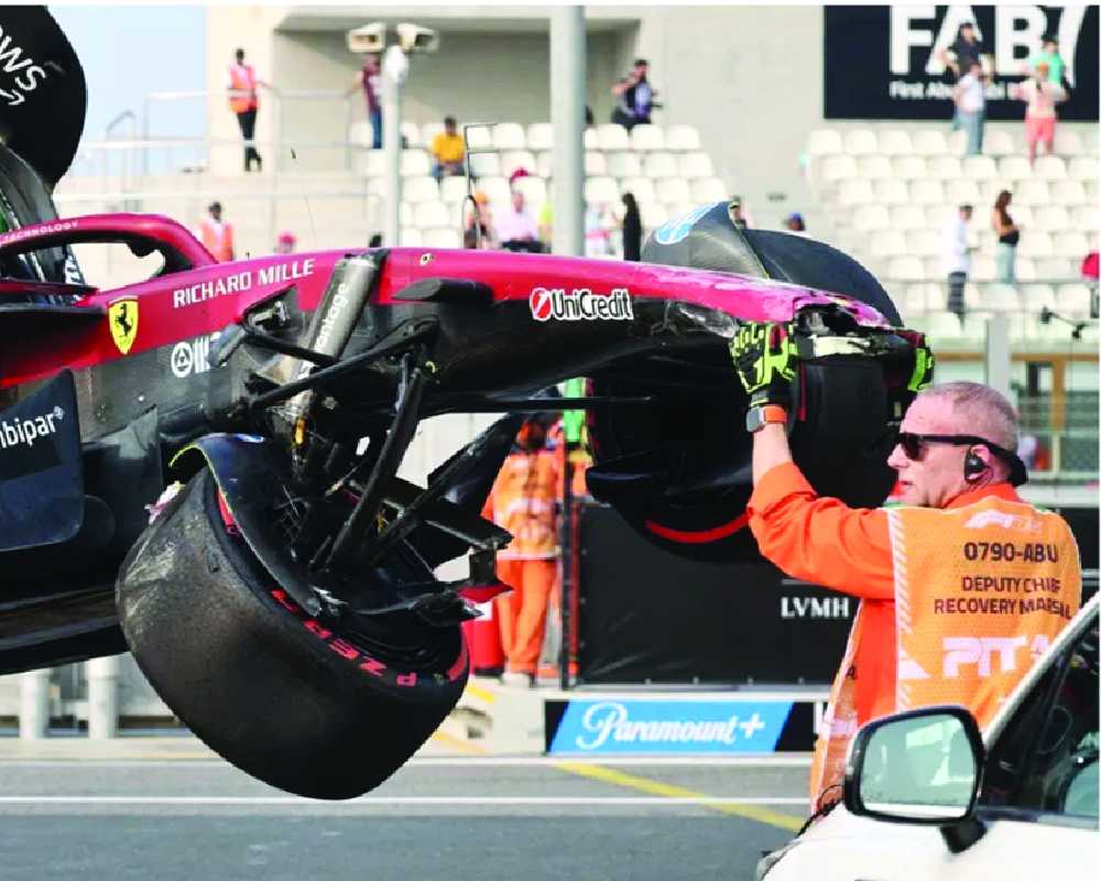 Hamilton crashes in final practice for F1 title-deciding Abu Dhabi GP ahead of qualifying