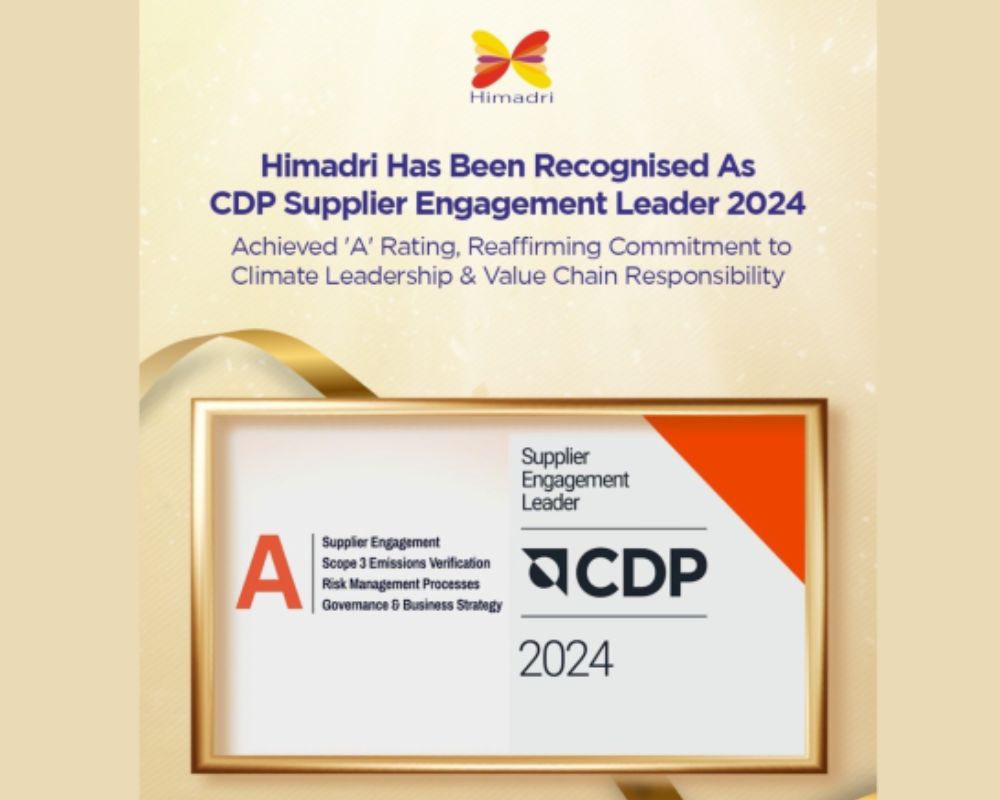 Himadri Earns Top Honour from CDP, Joins Global List of Climate-Conscious Leaders