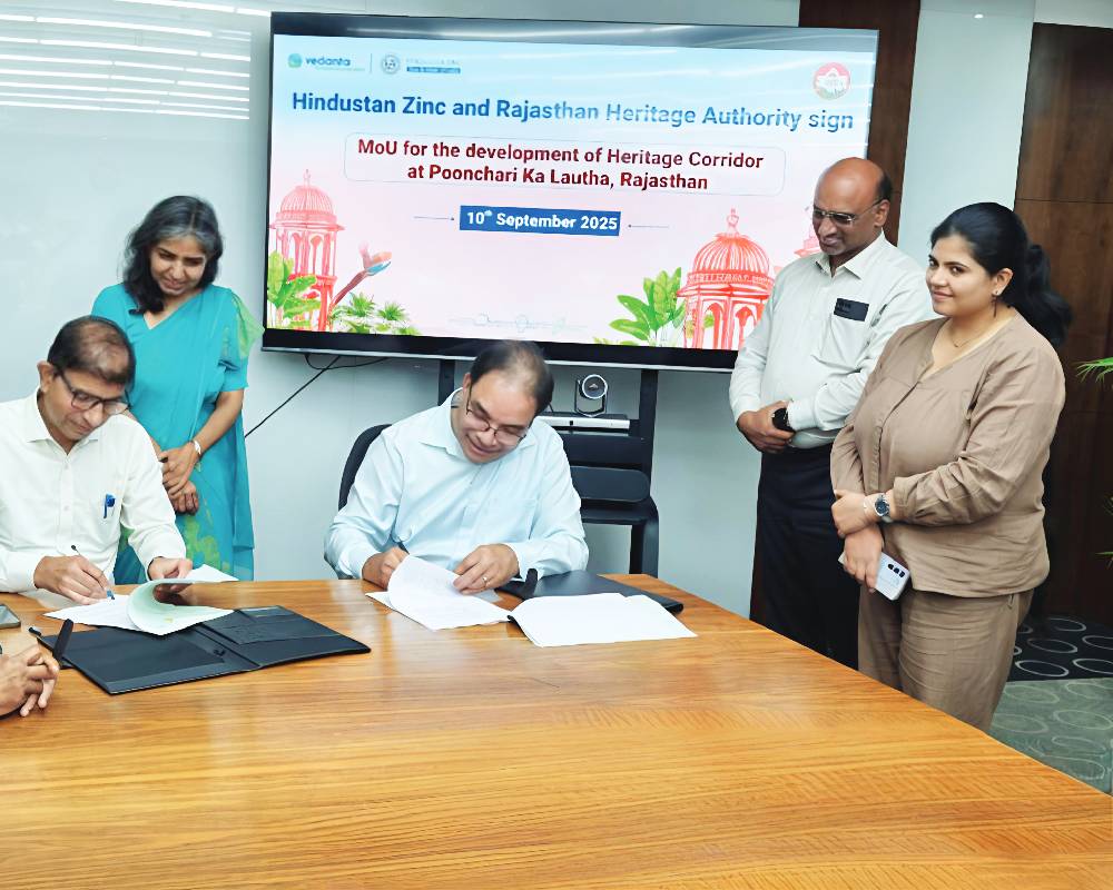 Hindustan Zinc inks `85-Crore MoU with Rajasthan Heritage Authority