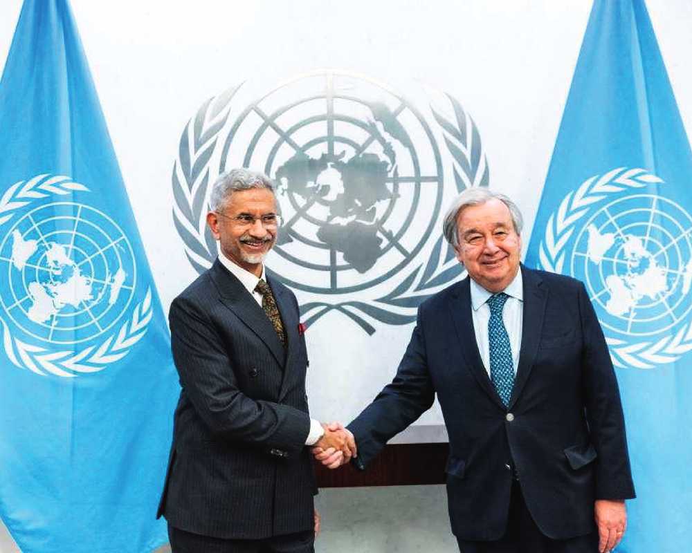 Jaishankar meets UN Chief Guterres in New York