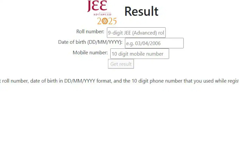 JEE Advanced 2025 Result Declared â€“ Check Toppers, Cut-Off & Direct Link Here