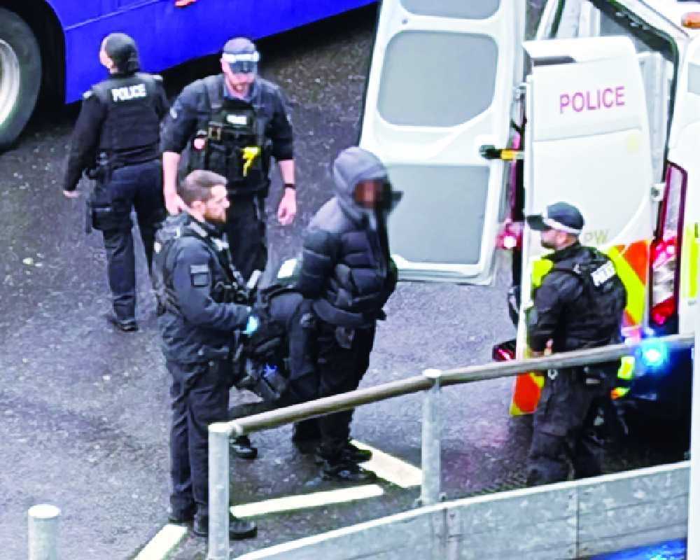 Man held over pepper spray incident at UK airport