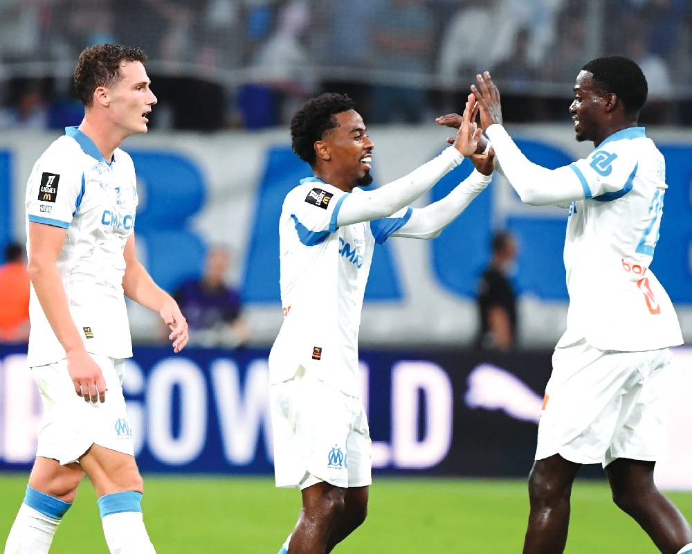 Marseille 4-0 win over Lorient in Ligue 1