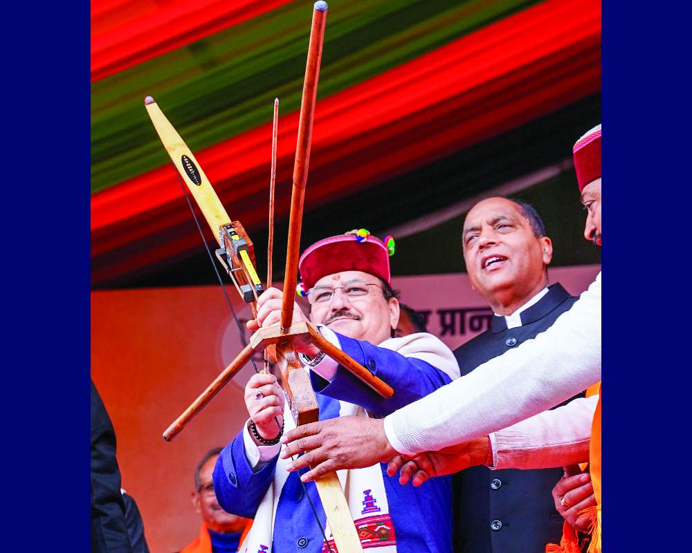 Nadda targets Himachal Congress Govt over funds