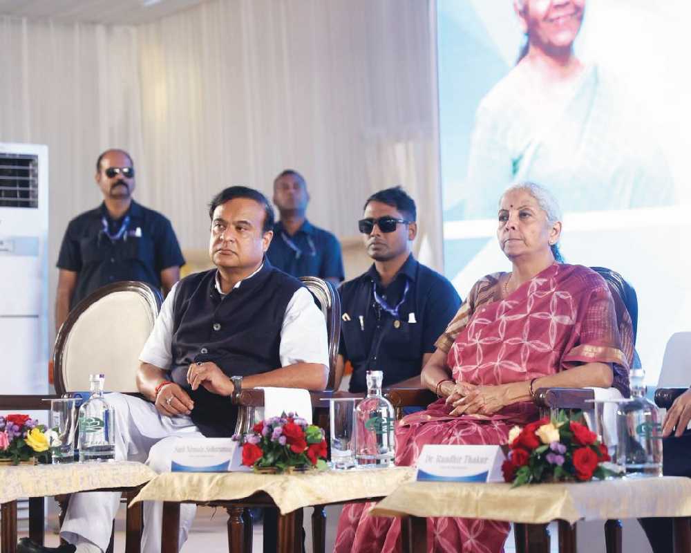 Nirmala Sitharaman visits Tata semiconductor plant in Assam