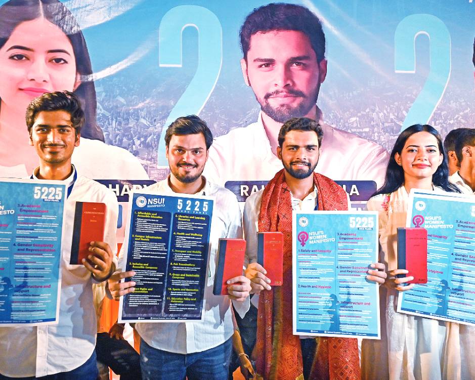 NSUI releases its manifesto for DUSU polls