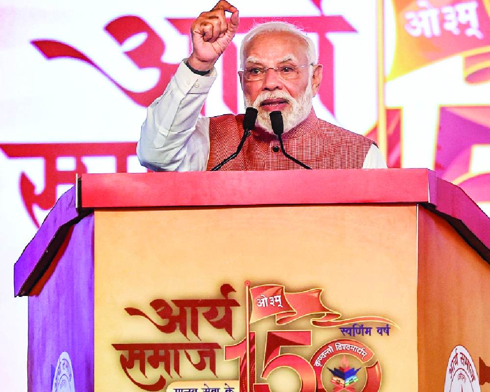 PM Modi lauds contribution of Arya Samaj
