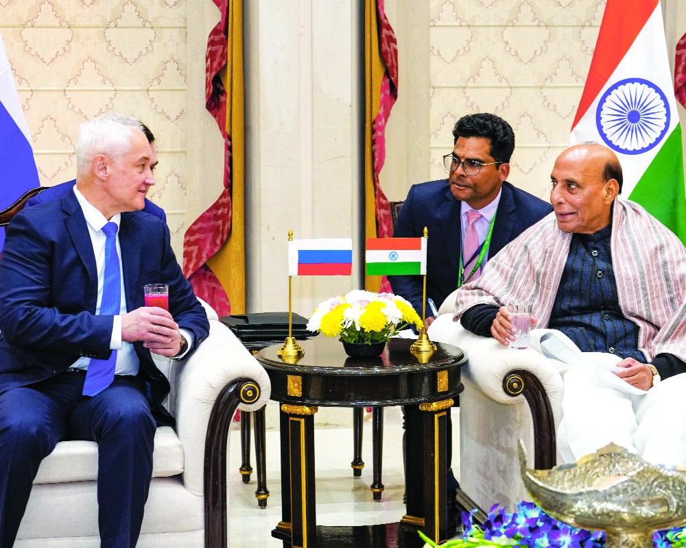 Rajnath, Belousov hold talks