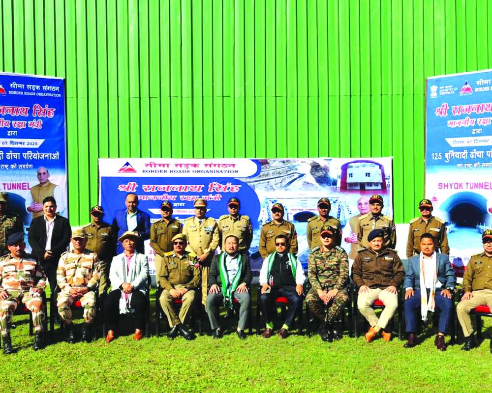 Rajnath Singh inaugurates 125 strategic border infra projects