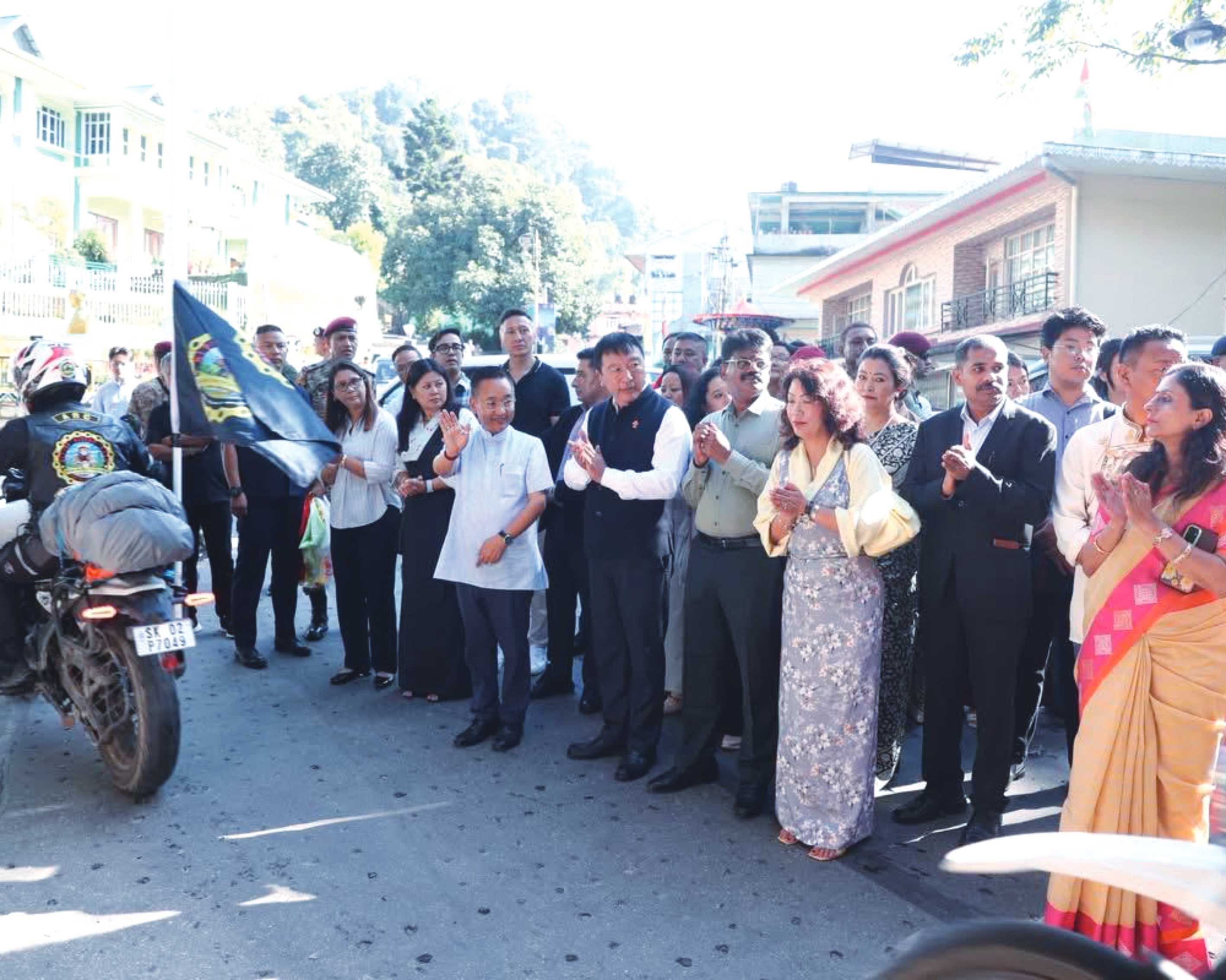 Sikkim Chief Minister flag off participants for Ziro festival