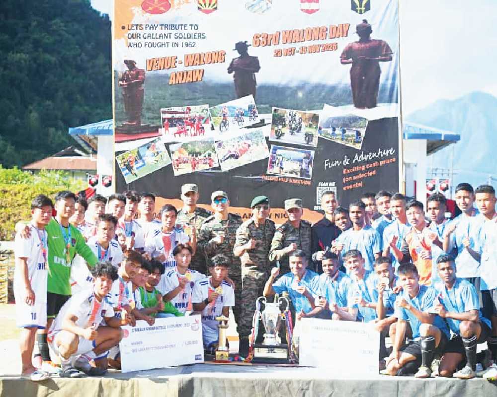 Soccer marks Walong Day commemoration