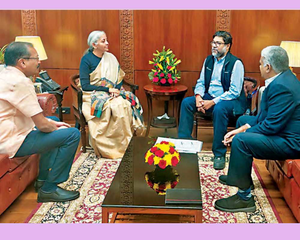 The Pioneer Publisher calls on FM Sitharaman