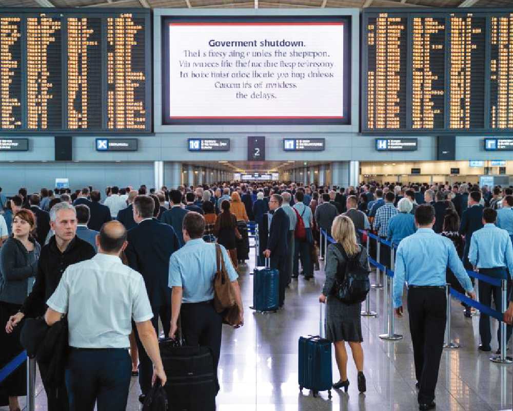US shutdown fuels flight delay nightmare