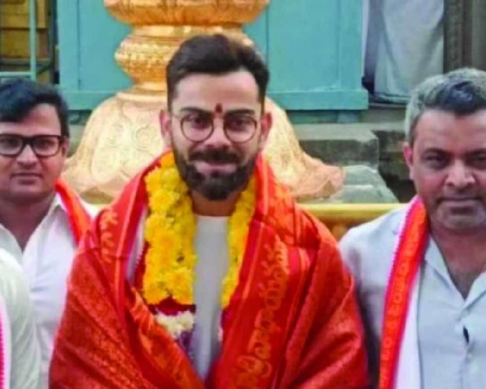 Virat Kohli offer prayers at Simhachalam temple