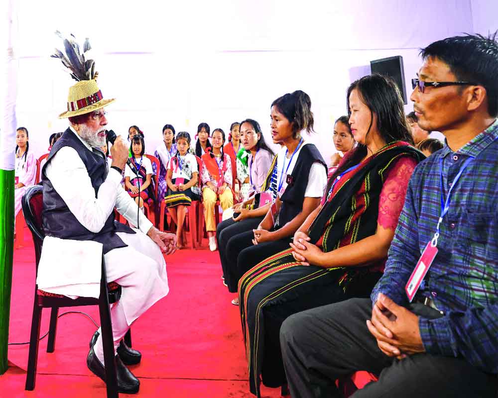 Words for a wounded state: PM visits Manipur