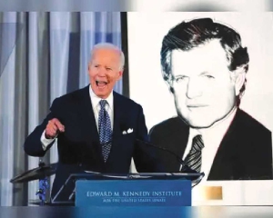 Ex-President Biden urges Americans to stay optimistic