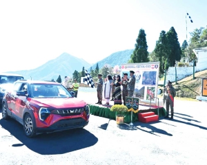 Indian Army flags off Hornbill Motor Rally from Zakhama