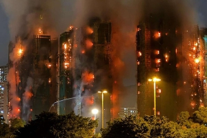 Massive Fire in Hong Kong Housing Blocks Leaves Scores Feared Dead