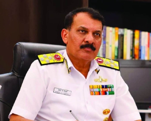 Navy chief hails 100th indigenous ship