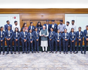 PM Modi meets Indian Women’s blind cricket team