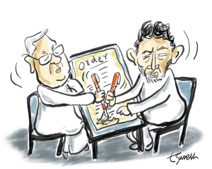 Power tussle in Karnataka Congress