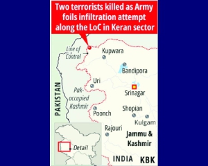 Two terrorists neutralised in J&K’s Kupwara district