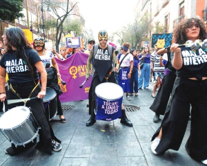 Women march in Mexico to protest gender violence