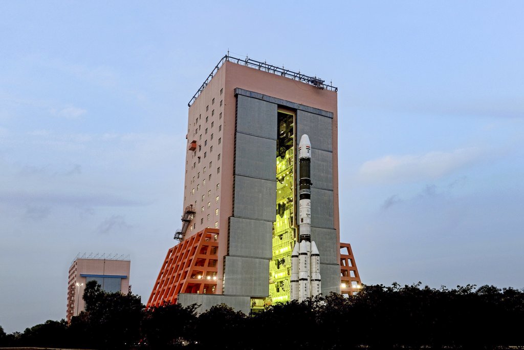Indian Space Research Organisation's GSAT-7A onboard GSLV-F11 during the countdown for its launch, at Satish Dhawan Space Centre in Sriharikota - PTI