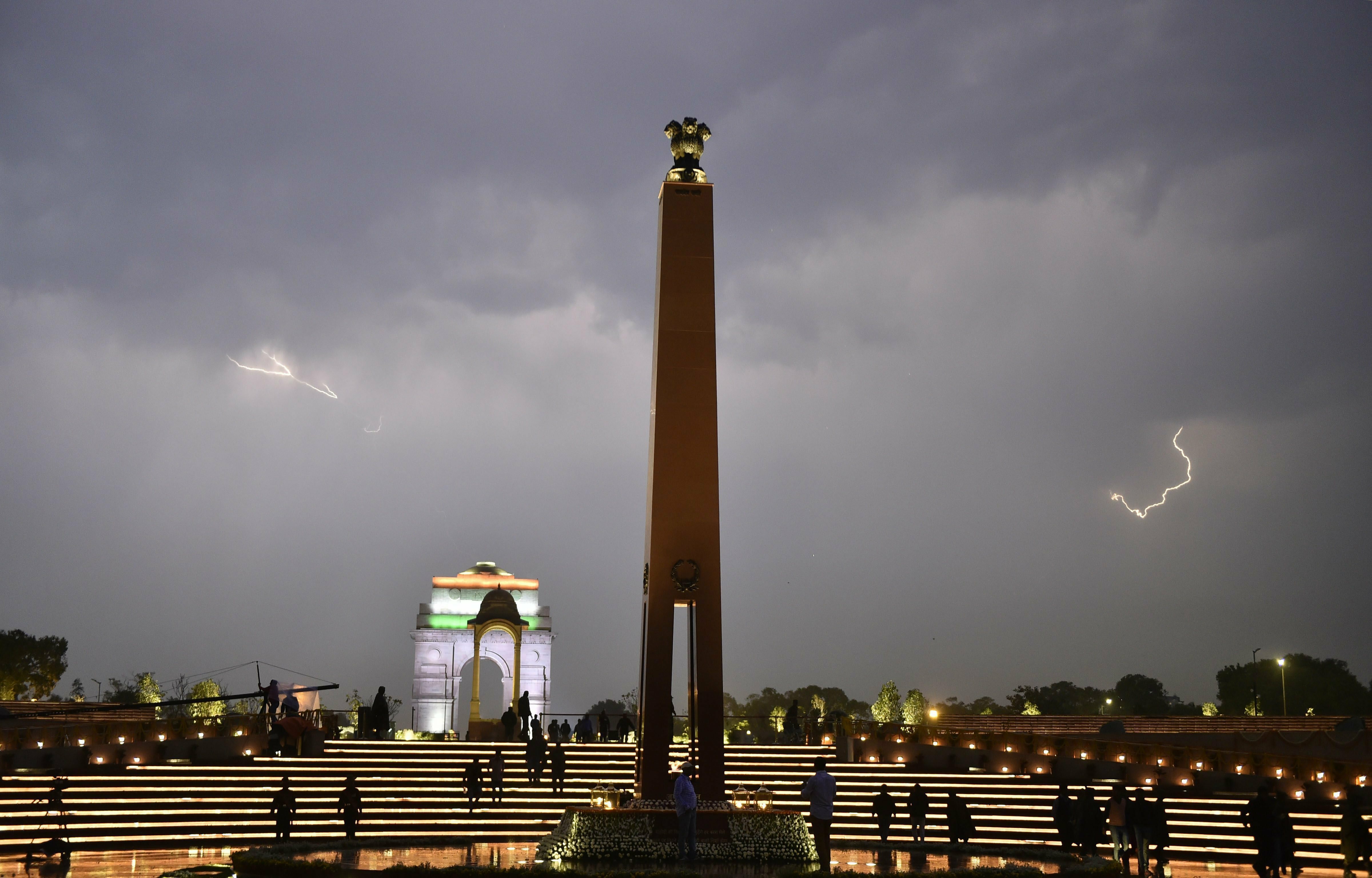A view of the newly inaugurated National War Memorial (NWM), at India Gate complex in New Delhi - PTI